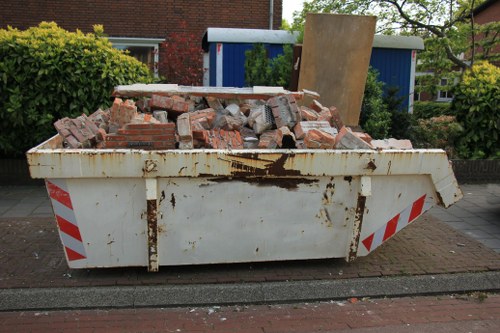 Construction waste clearance in Walthamstow site