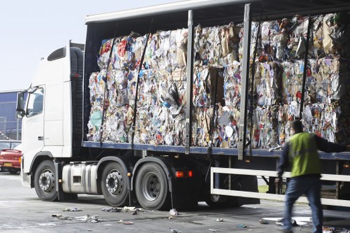 Professional waste clearance team