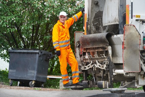 Eco-friendly waste disposal with recycling practices