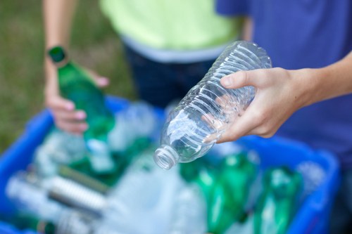 Different types of construction waste for recycling